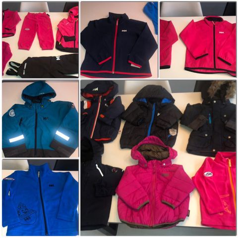 Helly Hansen allværsklær . regntøy . ull . fleece  . bukse . softshell . 86-110