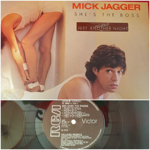 VINTAGE/RETRO LP-VINYL "MICK JAGGER/SHE'S THE BOSS "