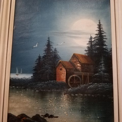 Oil painting on Canvas signed T.Travis