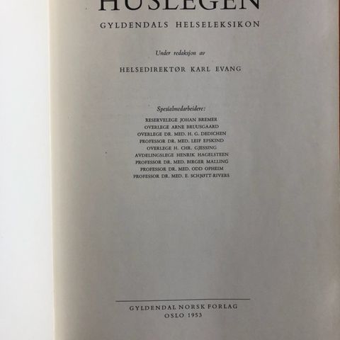 Helseleksikon - huslegen