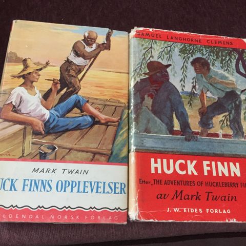 Huck Finn. -  Huck Finns opplevelser.  . Mark Twain.  Kr 20 pr stk