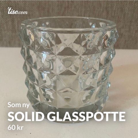 Solid Glasspotte