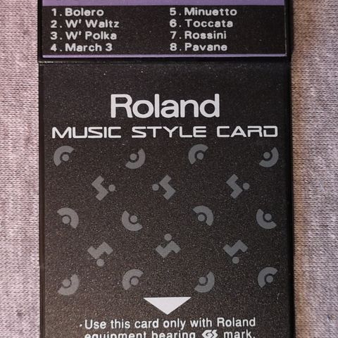 Roland Music Style Card (Classic)  TN SC2-06