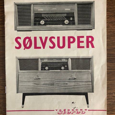 Tandberg salgs brosjyre: Stereo modeller fra 1960/61
