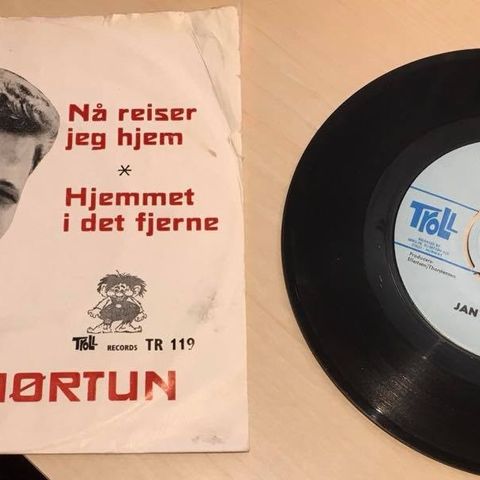 Jan Hørtun – Nå Reiser Jeg Hjem (  7", Single 1964)