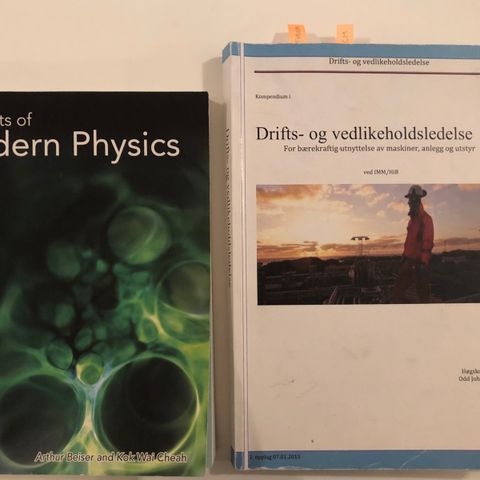 Diverse pensumbøker fysikk/ingeniør