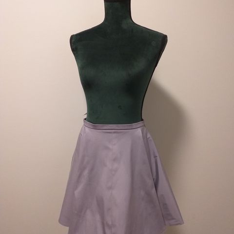 New Miu Miu silk blend flare skirt