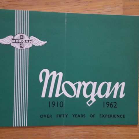 Brosjyre Morgan Plus 4 & 4/4 1962