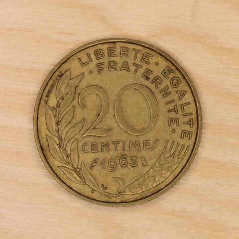 20 Centimes 1963 Frankrike    (744)