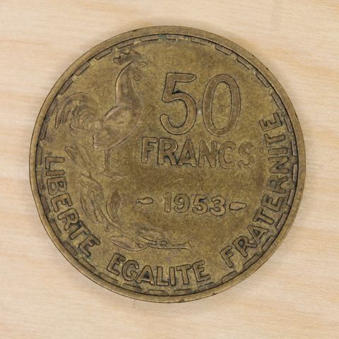 50 Francs 1953 Frankrike   (745)