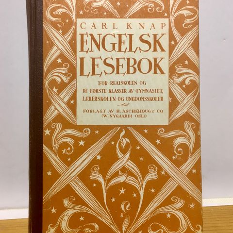 Engelsk lesebok fra 1946