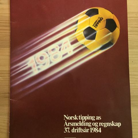 Norsk Tipping blad fra 1984