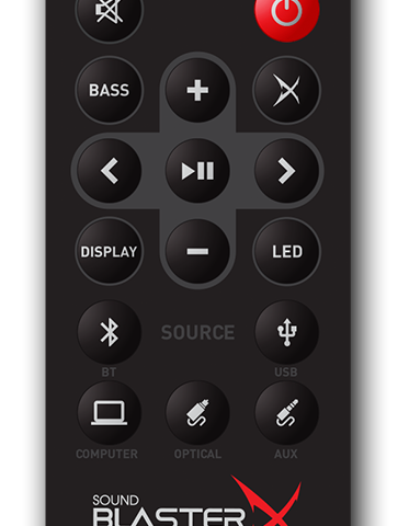 Fjernkontroll til Creative Sound BlasterX Katana