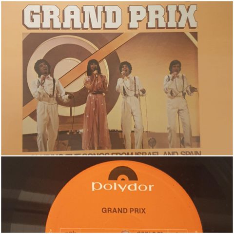 VINTAGE/RETRO LP-VINYL "GRAND PRIX/INCLUDING THE SONGS FROM ISRAEL AND SPAIN"