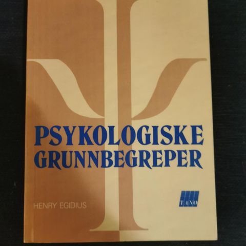 PSYKOLOGISKE GRUNNBEGREPER.