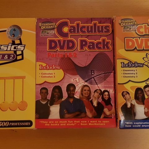 Standard Deviants Physics Calculus Chemistry DVD (Fysikk, matematikk og kjemi)