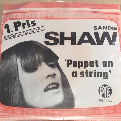 Sandie Shaw – Puppet On A String ( 7", Single 1967)
