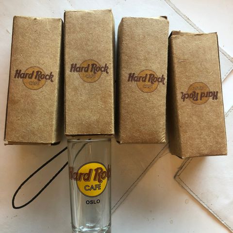 4 Hared Rock Cafe  shot  glass