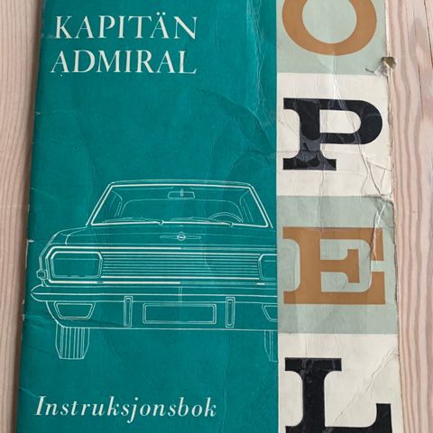 Instruksjonsbok Opel Kapitan Admiral