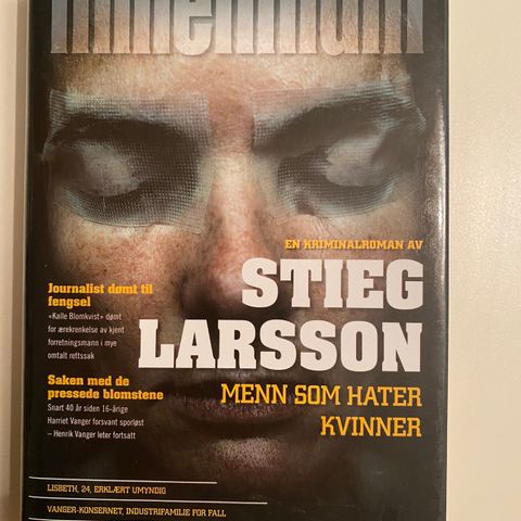 Bok stive permer: Millennium - Menn som hater kvinner av Stieg Larsson.