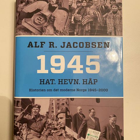 2 bøker av Alf R. Jacobsen: 1945 og Krysseren Blucher. Fremstår som nye.