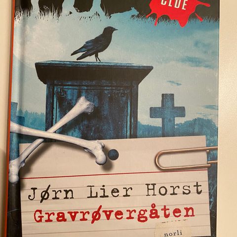 Barne/ungdomsbok: Gravrøvergåten av Jørn Lier Holst. Selges billig ulest.