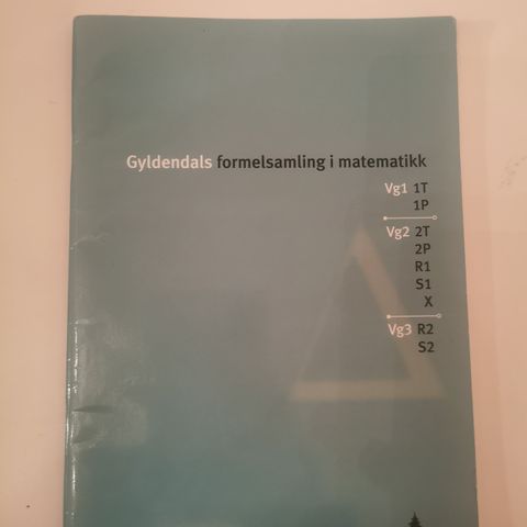 Gyldendals formelsamling i matematikk (Vg1,2 og 3)