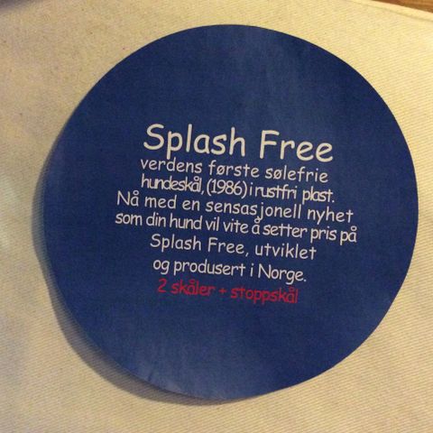 Splashfree hundeskåler