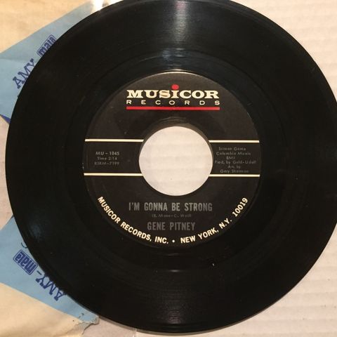 GENE PITNEY / I'M GONNA BE STRONG - 7" VINYL SINGLE