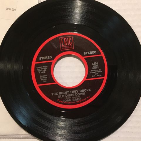 JOAN BAEZ / THERE BUT FOR FORTUNE  - 7" VINYL SINGLE