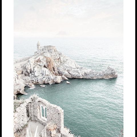 Bilde - kysten av Porto Venere  i Italia, Str.30*40, Nytt!