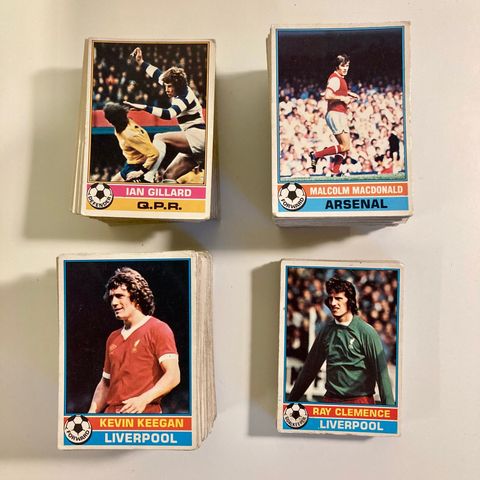 Engelske fotballkort TOPPS 1977 - kjøp de du mangler