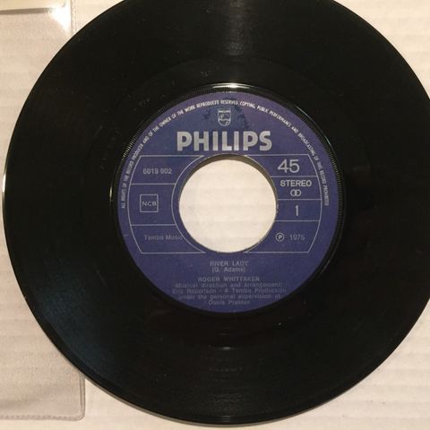 ROGER WHITTAKER / RIVER LADY - 7" VINYL SINGLE