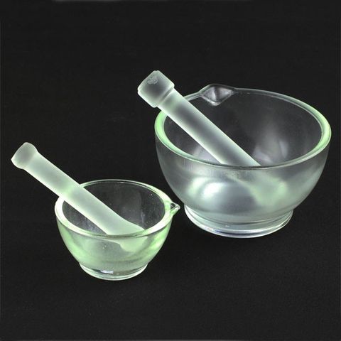 Lab Borosilicate glassware Mortar 12cm