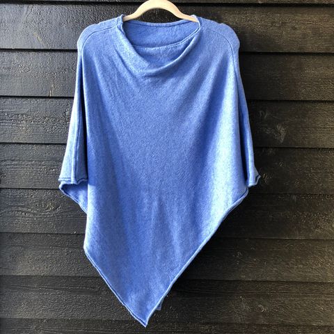 Ny blå poncho blue XS/S/M str.