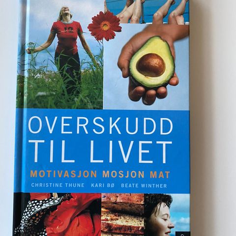 Bok: Overskudd til livet. Motivasjon, mosjon og mat. Av Thune, Bø og Winther.