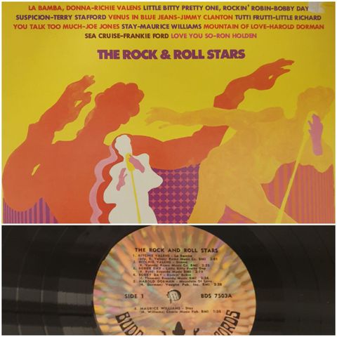 VINTAGE/RETRO LP-VINYL "THE ROCK & ROLL STARS"