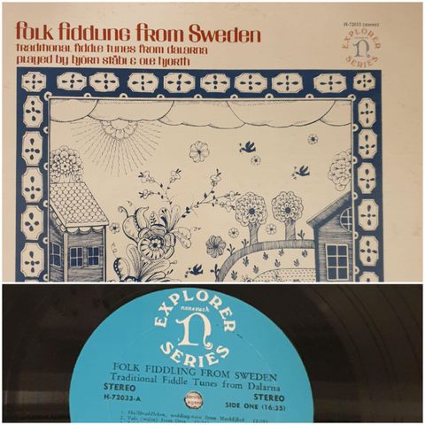 VINTAGE/RETRO LP-VINYL "FOLK FIDDLING FROM SWEDEN "