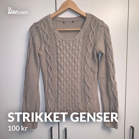 Strikket genser