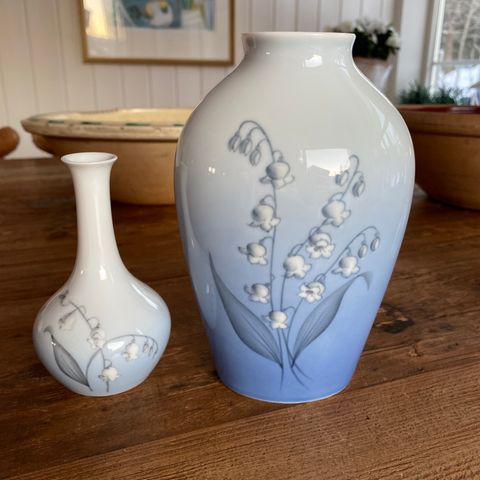 Bing & Grøndahl vase med liljekonvall ( kun den store igjen)