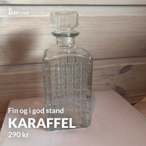 Fin karaffel i god stand