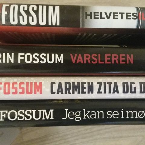 4 stk. Karin Fossum bøker.