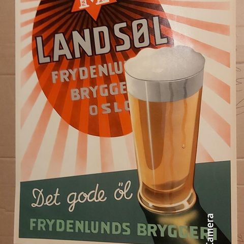 Frydenlund Landsøl original plakat fra