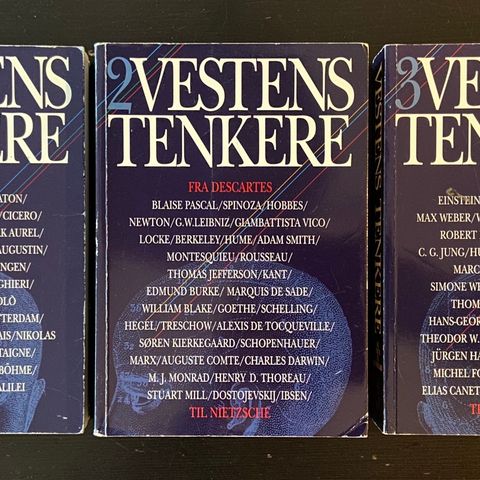 Trond Berg Eriksen (red) - Vestens tenkere (Komplett m 3 bind)
