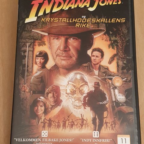 Indiana Jones og Krystallhodeskallenes Rike  ( DVD )