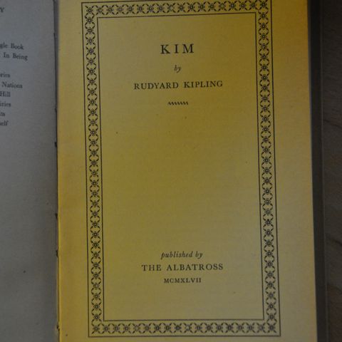 Rudyard Kipling: KIM. Innb. (Y). Sendes