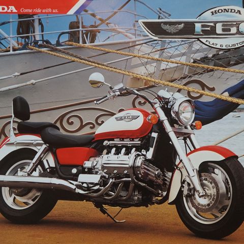 Honda F6C  flat 6 custom sept 1996 brosjyre