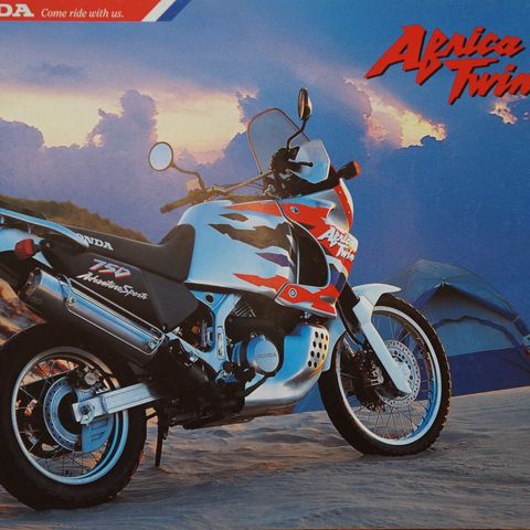 Honda  Africa twin 750 des 1996 brosjyre