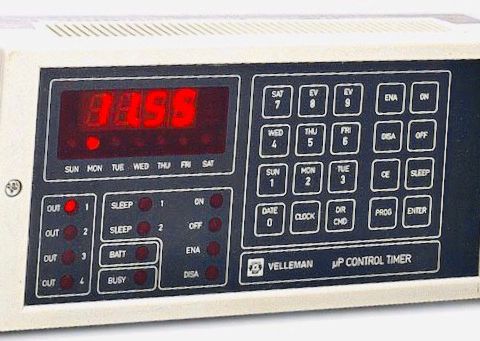 Velleman Microprocessor Control Timer 2603 med Releco releer mm