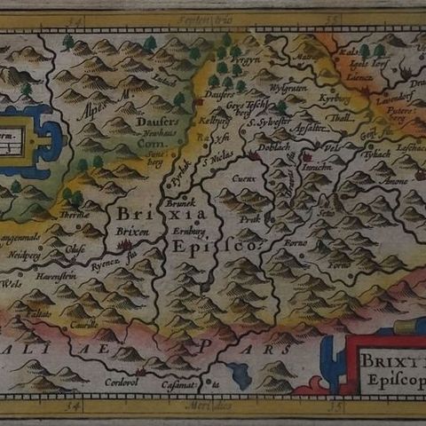Kart over Italia 1621 tallet til salgs. Les beskrivelse